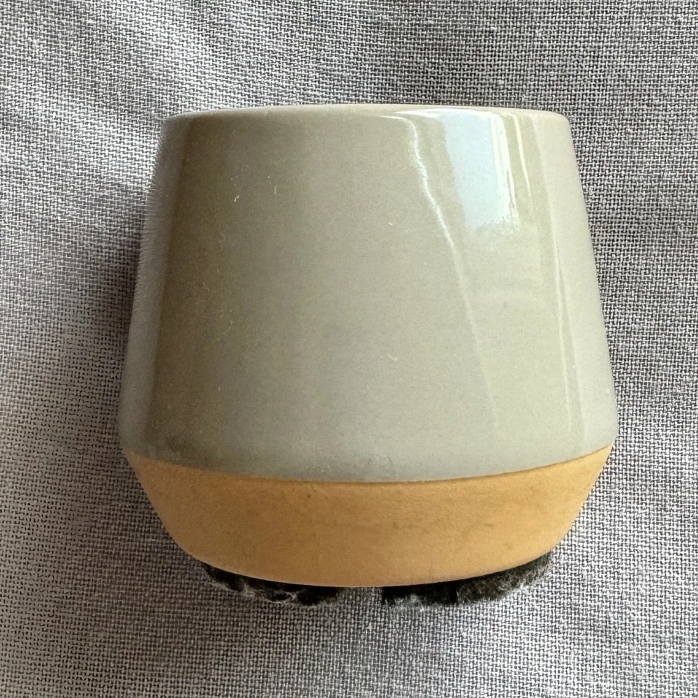 Two Toned Ceramic Mini Planter Pot